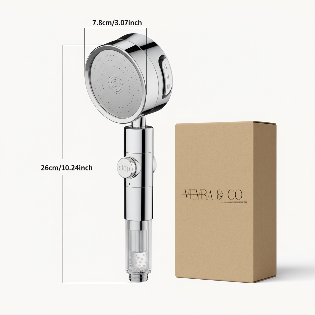 Veyra & Co™ High-Flow Filtered Shower Head