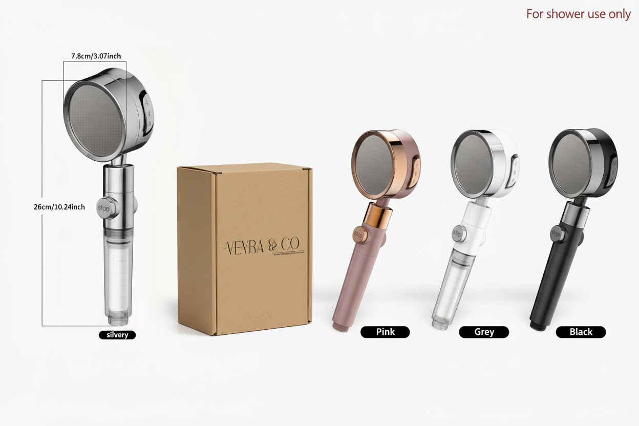 Veyra & Co™ High-Flow Filtered Shower Head